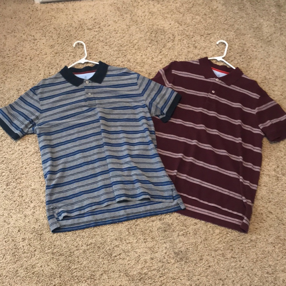 Lands End Striped Polo Shirts